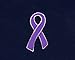 Flat Pancreatic Cancer Purple Ribbon Pin - Pancreatic Cancer Awareness Lapel Pin for Gift-Giving & Awareness Events (1 Pin - Retail)