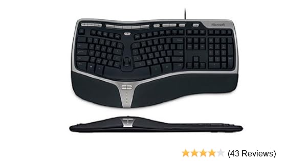 Amazon Com Microsoft B2m 00012 Natural Ergo Keyboard 4000