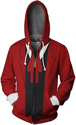BeautifulTimes Fullmetal Alchemist Jacket Edward Elric Hoodie Adult Halloween Costume Cosplay Sweatshirt