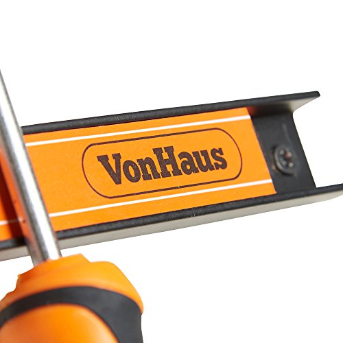VonHaus 4 x 16" Piece Magnetic Tool Holder Organizer Racks Ideal for Garage and Workshops (Mounting Screws Included)