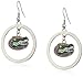 NCAA Floating Logo Hoop Earrings