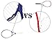Jieling Blue Strung 27in Tennis Racquet for Men with Black Cover,4 1/8in Grip(Classic Blue)