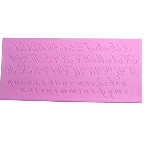 SKRRDCY Silicone Mold Russian Alphabet Sweets, Gummy Moulds Chocolate Candy Mould Soap MouldsPink