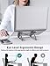 Laptop Stand, MiiKARE Aluminium Alloy Adjustable Laptop Riser Ergonomic Ventilated Portable Desktop Holder Compatible with 11-17 Inch MacBook Notebook PC Tablet Thinkpadthumb 4