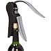 Premium 5-Piece Rabbit Style Screwpull Wine Opener + SMART Aerator, Foil Cutter, Stopper and Extra Spiral Worm Corkscrew, Perfect Gift