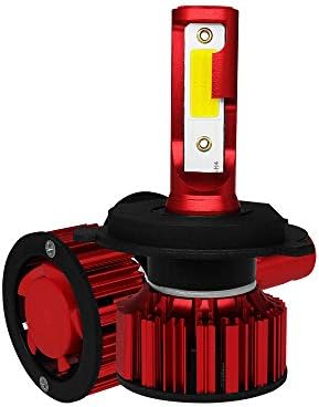 NATAGO LED Headlight Bulbs Universal H4/9003/HB2 LED Headlight Bulb, 50W 6000K 6000Lumens Extremely Bright Imported COB Light Source CSP Chips Conversion Kit (H4/9003/HB2)