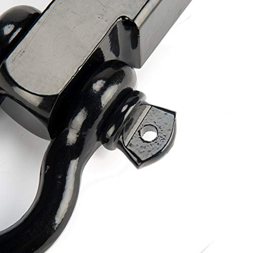 Orion Motor Tech Clevis Shackle Hitch Hook Receiver with 3/4" D Ring