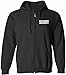 Tultex Peerless Security Silkscreen Front & Back Black Long Sleeve Polo (X-Large)