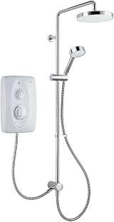 Mira Jump Dual Electric Shower 10.8 kW White Dual Outlet 200mm Handset