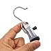 Aligle Tm Portable Laundry Hook Multi-Functional Clips Stainless Steel Home Travel Essentials Stainless Steel Pants Rack, Shoe Clips 12pack