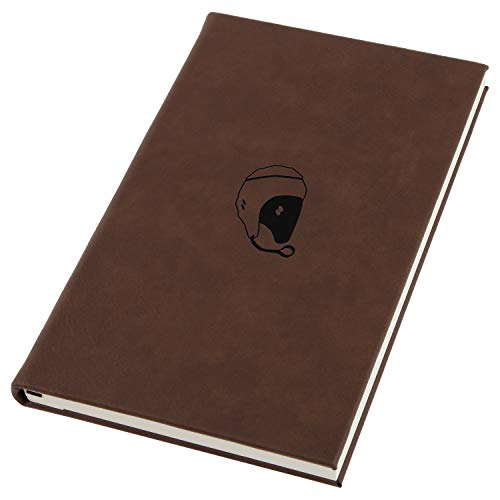 Rugby Helmet Engraved A5 Leather Journal, Notebook, Personal Diary - Thumbnail 2