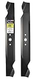 MaxPower 561544 2-Blade Set for 46 Inch Cut  MTD/Cub Cadet/Troy-Bilt Replaces 942-04244, 942-04290, 94204244A, 742-04290, Black