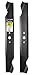 MaxPower 561544 2-Blade Set for 46 Inch Cut  MTD/Cub Cadet/Troy-Bilt Replaces 942-04244, 942-04290, 94204244A, 742-04290, Black primary
