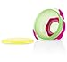 Nuby Stackable Suction Bowl with Lid (Pack of 3, Multi-Coloured)