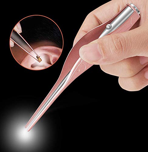 4 Pack Ear Pick with Light and Magnifier(Ear Pick & Tweezers),Earwax Removal Kit, Earwax Cleaner Set with Gift Storage Box for Ear Care & Cleaning, Ear Spoon Picker Products Earpick for Adults & Kids - Thumbnail 2