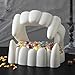 Hallmark 6MJN1498 Glow in The Dark Candy Bowl-Vampire Teeth for Halloween, White