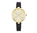 kate spade new york Goldtone Holland Black Leather Watch