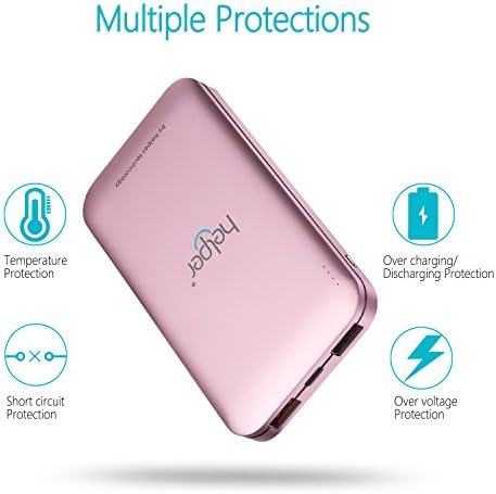 USB C PD Power Bank,Helper 10000mah 18W Power Delivery Portable Charger, External Battery with High-Speed Charging Technology, Phone Charger Power Pack for iPhone 8/8 Plus/X, Samsung etc. (pink)