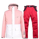 Winter Women's Stitching Snow Ski Jacket Warm