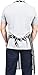 Utopia Kitchen Adjustable Bib Apron with 2 Pockets - Adjustable Neck Strap - 32-Inch by 28-Inch with Extra Long Ties, Black (Stripe, 1)