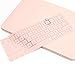 Premium Keyboard Cover,Ultra Thin Soft Keyboard Skin for MacBook Pro 13 Inch Without Touch Bar and MacBook 12 inch-Pink Rose