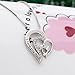 My Mother Gift from Daughter, Women's White Love Heart Pendant Necklace for Mom Mammy Mum Mama Mam Girls