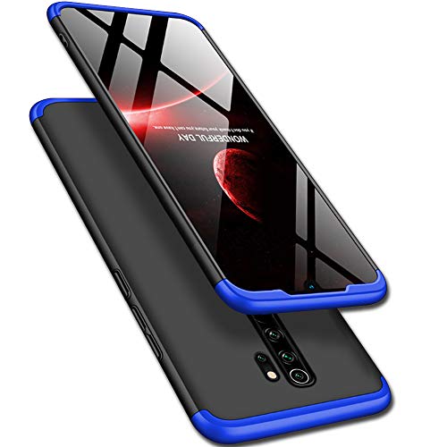 TheGiftKart Full Body 3 in 1 Slim Fit 360 Degree Protection Hard Bumper Back Case Cover for Xiaomi Redmi Note 8 Pro (Blu