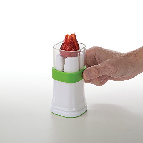 Prep Solutions by Progressive Veggie Cutter, PS-1020 Vegetable Cutter, Carrot Cutter, Quarter Carrots, Strawberries, Cucumber, Brussel Sprouts, Hotdogs