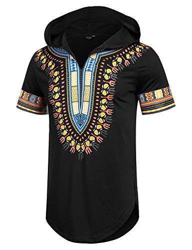 1 COOFANDY+African+Dashiki+Shirts+Pullover