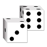 Beistle 54132 2-Pack Dice Card Boxes, 6-1/2-Inch by 6-1/2-Inch (Value 3-Pack)