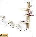 Bignose- Mutivels climber cat tree with solid wood steps and sunny seat hammock