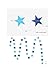 Fonder Mols Pink and Gold Glitter Star Paper Garland for Baby Shower First Birthday Decorations Nursery Decor(Set of 4)