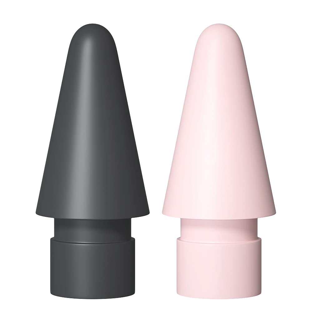 Tips Compatible with Apple Pencil 2 Tips 1st Gen and 2nd Generation nib Replacement for iPad Pro iPencil 2 nibs 2 Pack (Grey Pink)