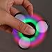 Malltop LED Light Fidget Spinner - High Speed Tri-Spinner Single Finger Decompression EDC Focus Gyro (Black)