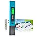 Box Paradise Digital pH Meter for Water with 6X pH Buffer Powder, 2 Batteries, Case and E-Book
