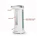 GooQee Automatic Touchless Countertop Liquid Soap Dispenser with IR Sensor - Remain Visible Window - Waterproof Base for Kitchen Bathroom Sanitizer Shampoo Lotion – Chime Optional (White 12oz/340ml)