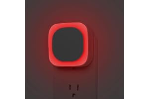 YUNLEX 2 Pack Plug in Red Sleep Night Light, Auto Dusk to Dawn, Soft Glow, Dimmable Diffused Light, Led Lights for Bedroom, Sleep, Baby Nursery, Kids, Toddler, Bathroom, Hallway, Home Decor