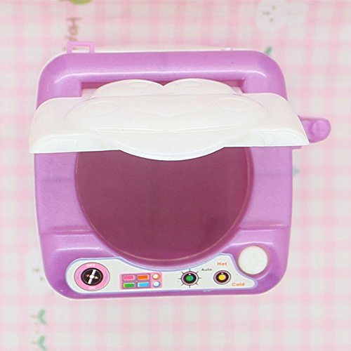 image for Slendima Silicone Cute Washing Machine Mini Washer Toy for Doll House 