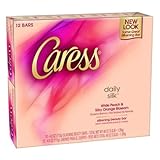 Caress Nature's Daily Silk Beauty Bar Soap - White Peach & Silky Orange Blossom - 4.0 oz - 12 count