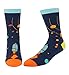 HAPPYPOP Space Gifts Astronomy Gifts for Men Teens - Astronaut Gifts for Space Enthusiasts, Math Planet Socks, Space Socks 4 Pack
