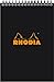 Rhodia Wirebound Pad 6X8.25 Black Grid