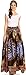 Sakkas Asma Convertible Traditional Wax Print Adjustable Strap Maxi Skirt | Dress
