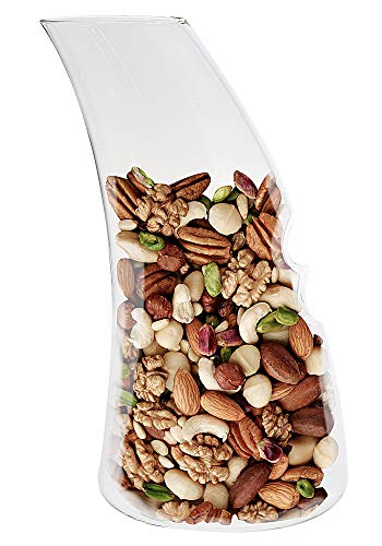 Snak Carafe â€“ Glass Bar Snack Carafe to Enjoy Snacks Hygienically, 25 oz.