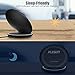 PLESON Fast Wireless Charger, 2 Coils QI Fast Wireless Charging Pad Stand for Samsung Galaxy S9 Plus S9+ S9 Note 8/5 S8 Plus S7 Edge, Standard Charge for iPhone X iPhone 8 iPhone 8 Plus-No AC Adapter