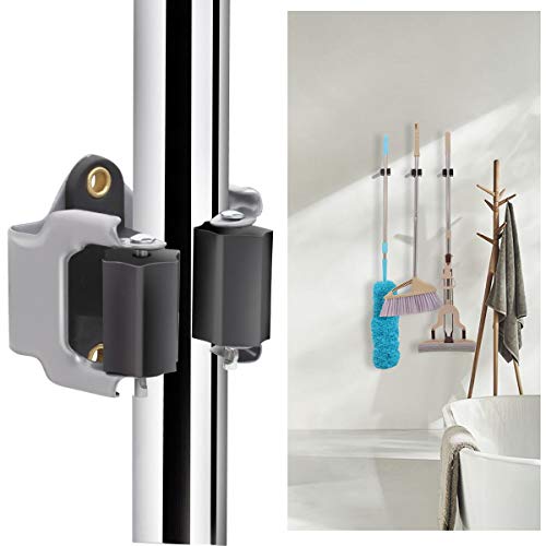 image for 3-H Mop and Broom Holder Wall Mount, Mop Broom Organizer, Mop Holder f