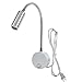 Lysed Bed Light - Flexible Wall Mount Reading Lamp with Switch and Plug in Cord (3W, Warm White)