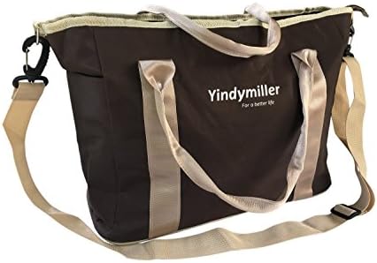 Microfiber Baby Diaper Bag Stroller Tote with Removable Adjustable Strap Roomy 18”L X 11.5”H X 6”W (Large, Chestnut)