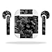 MightySkins Skin Compatible with Apple Airpods - Black Camo | Protective, Durable, and Unique Vinyl Decal Wrap Cover | Easy to Apply, Remove, and Change Styles | Made in The USA