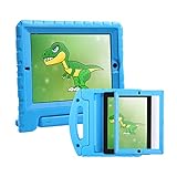 HDE Case for iPad 2 3 4 Kids Shockproof bumper Hard Cover Handle Stand with Built in Screen Protector for Apple iPad 2nd 3rd 4th Generation (Blue)