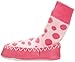 Mocc Ons Baby Slipper Socks 6-12m Pink Spots